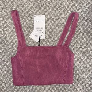 Zara pink crop top